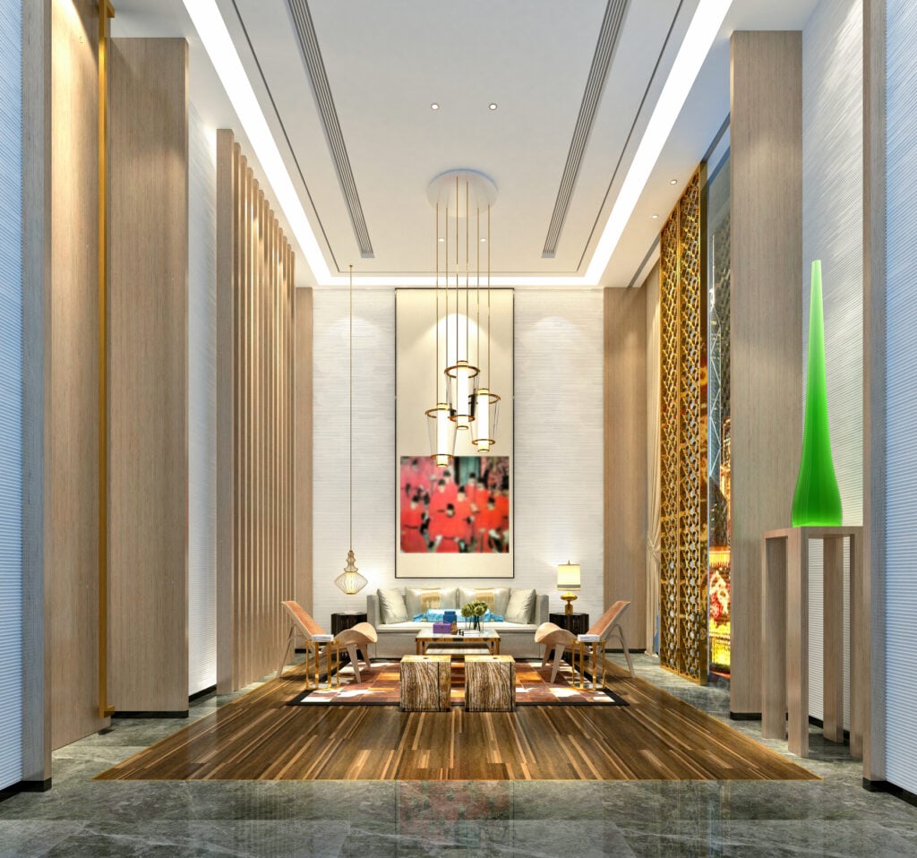3D Render of Modern Living room